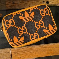 Gucci X Adidas Leather Weekend Bag