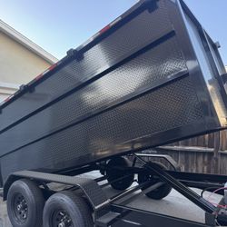 Hydraulic Dump Trailer with Diamond Walls 