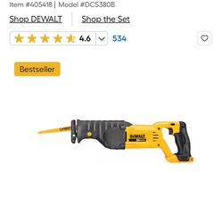 DEWALT 20-volt Max Variable Cordless Reciprocating Saw (Battery and Charger Not Included)