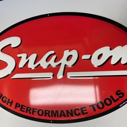 Snap On High Performance Tools Oval Metal Sign New