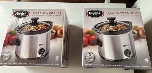 Parini 2 Qt Slow Cooker With Removable Stoneware