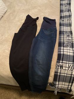 Indigo blue brand maternity jeans