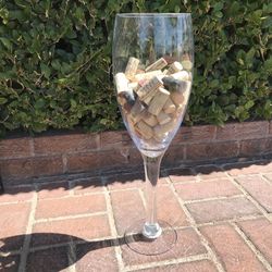 20” Giant Clear Wine Glass 