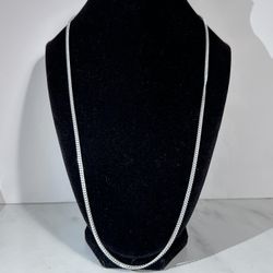 24” Cuban Sterling Silver Necklace 