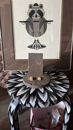 Handmade wooden phone holder