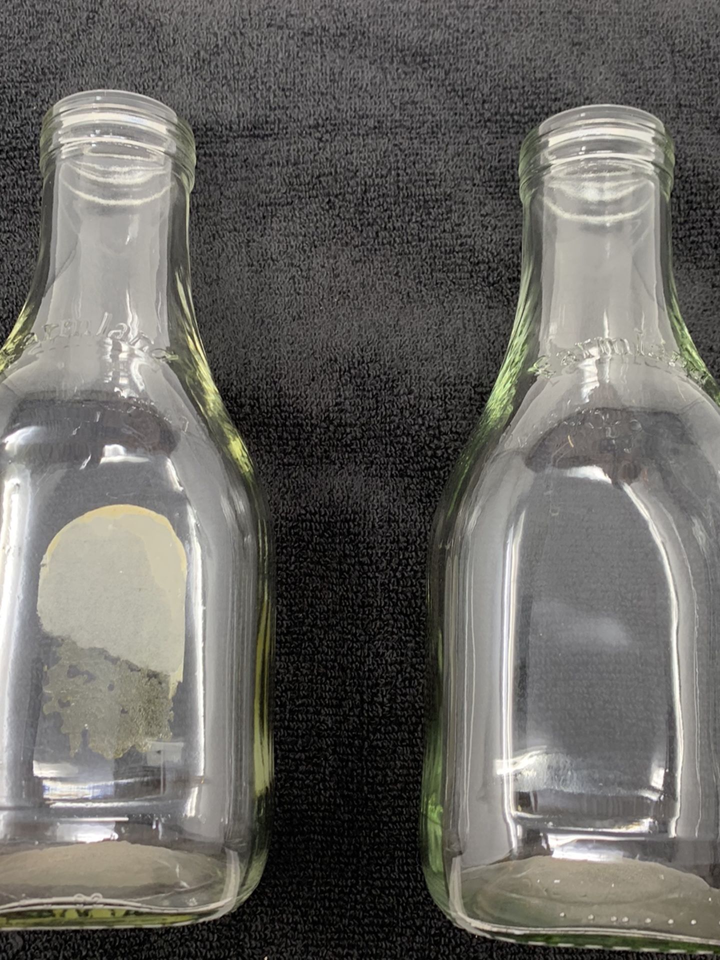 Vintage Milk Bottles Set Of 2