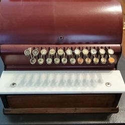 $$$$  Antique Genuine  National cash register 1920's works! $$$ 