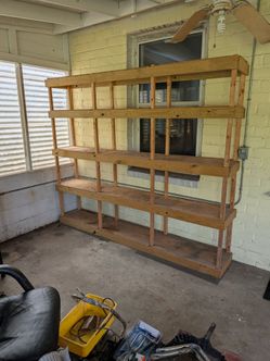 Wooden shelf