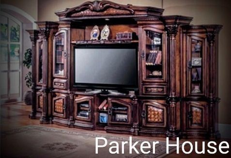 Vintage Parker House Whole Wall Entertainment Stand 