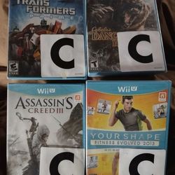 LOT OF 4 BRAND NEW WII U GAMES W@W L@@K