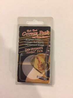 Rick Rock clear hard guitar pick