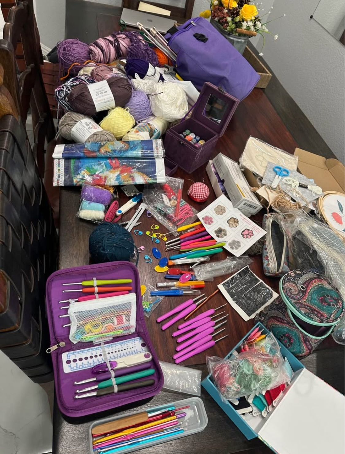 18 pounds of Sewing Items including bags ready to be shipped All what you need for sewing/yarn