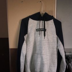 Dark Blue And White Hollister Hoodie 