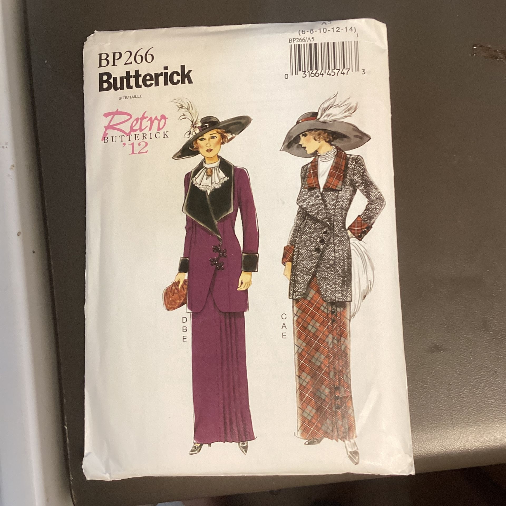 Butterick Vintage Sewing Pattern Sz’s 6-14
