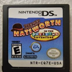Henry Hatsworth in the Puzzling Adventure for Nintendo DS - game and manual 
