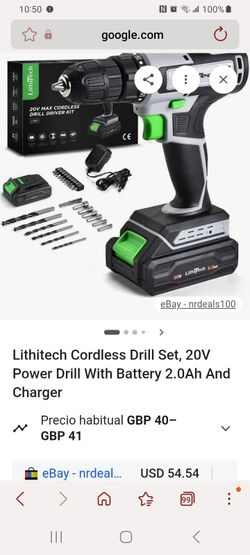 20v Max Cordless Drill Driver kit