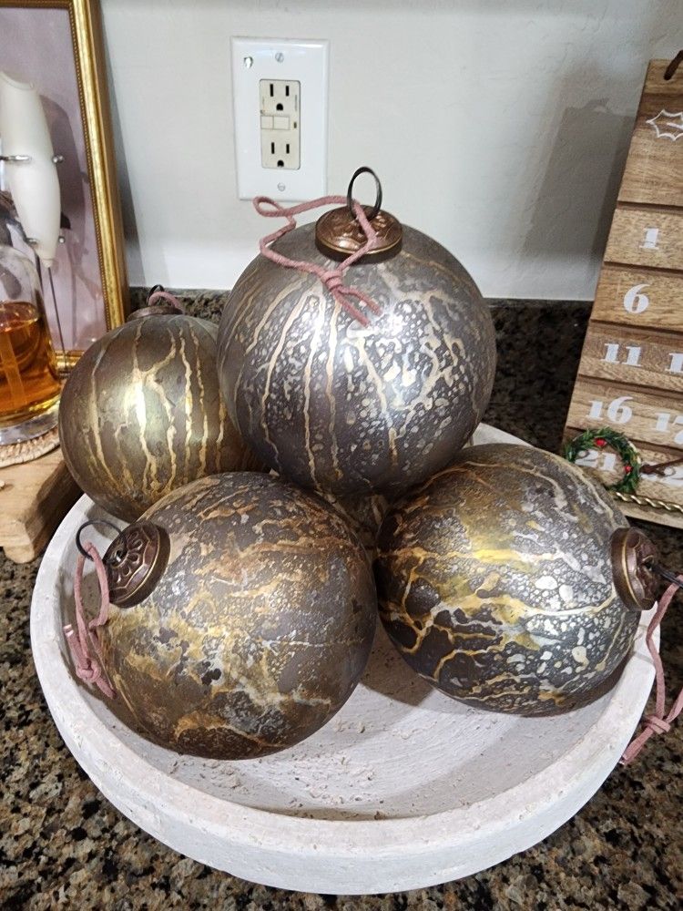 Large Glass Ornaments 