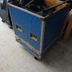 Blue Road Case With Wheels