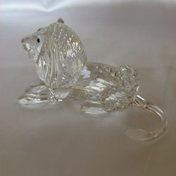 1995 Swarovski Inspiration Africa Lion Crystal Figure Annual Edition Swarovski