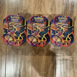 Pokemon Charizard Tins