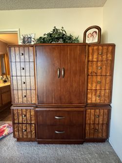 🔴QUEEN HEADBOARD N ARMOIRE SET🔵FURNITURE BEDROOM