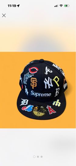 Supreme x New Era MLB All Teams Fitted Cap