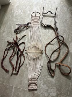 Western Horse Tack Lot – Cinch, Bit, Reins & More