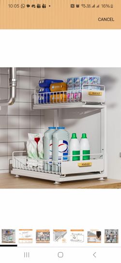 Set of 2 Under-Sink Organizers - Fully Assembled!