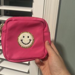 Pink makeup bag
