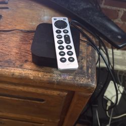 Apple TV Box Wit The Remote Control