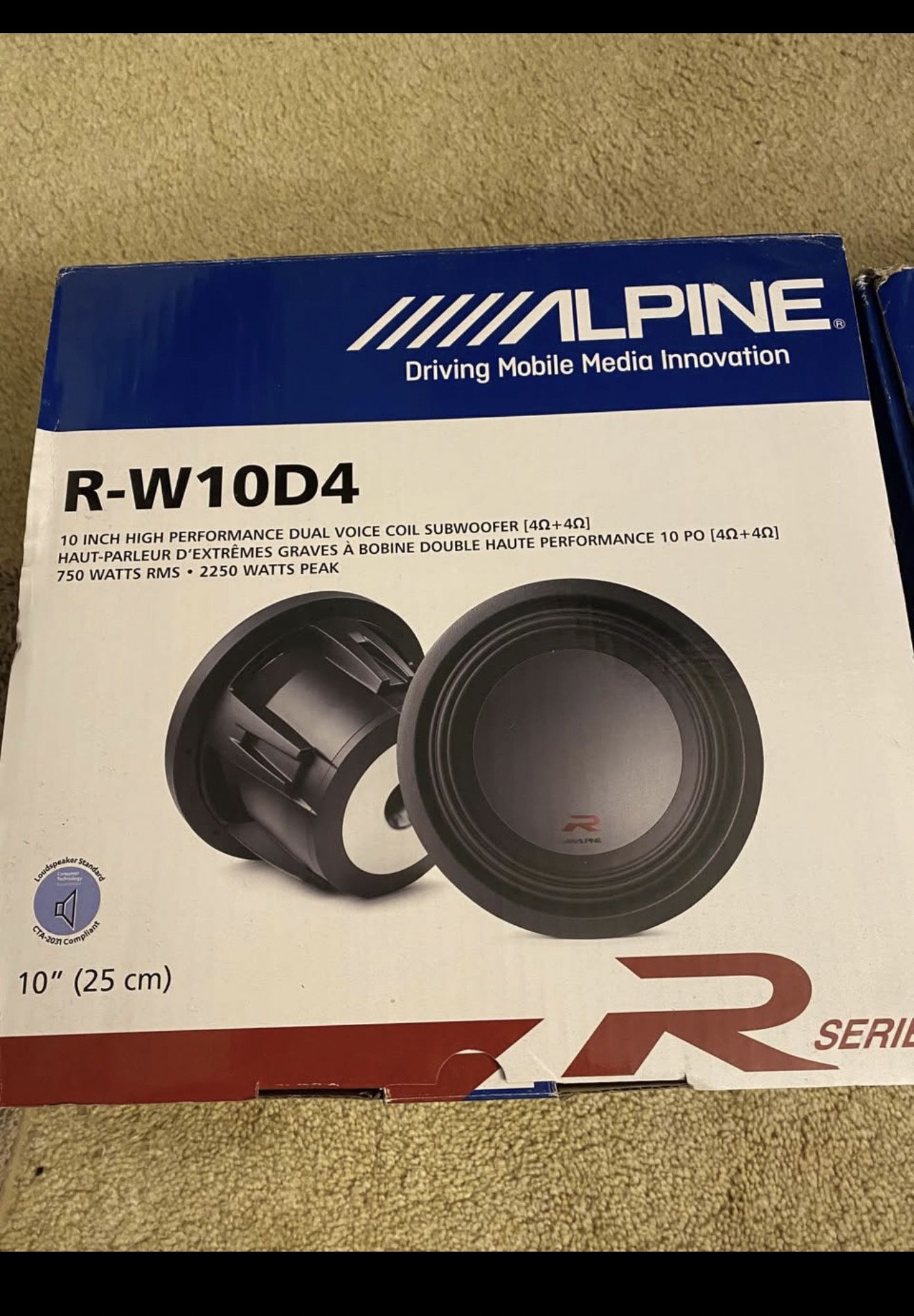 Alpine Type R 10” Subwoofer 