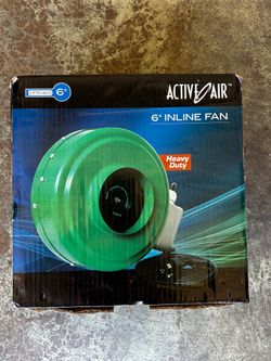 Hydrofarm Active Air 6” Inline Fan ACDF6 400 CFM Grow Tent Ventilation