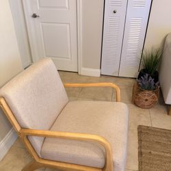 Solid Wood Accent ArmChair 