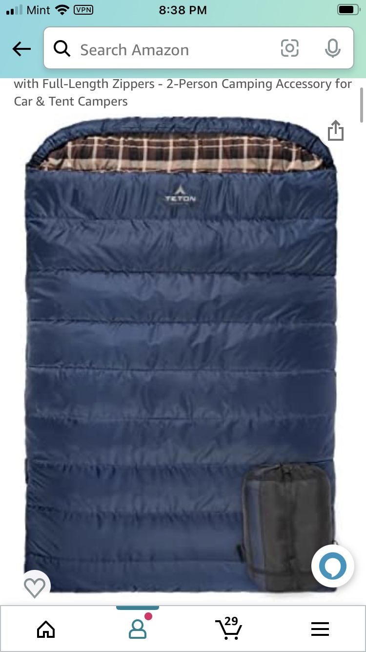 Sleeping bag set - family size - brand new