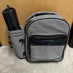 Picnic Backpack for 4 & Folding Table