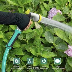 Garden Hose 12ft-100ft x 5/8", Water Hose Heavy Duty, Drinking Water Safe, No-Kink, Flexible Hybrid Hose with Rotatable Grip Handle, Male to Female So