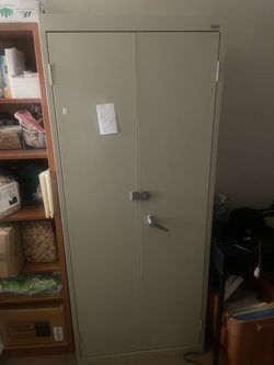 Metal file cabinet