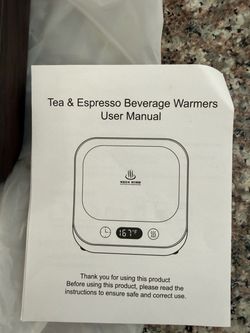 Tea & Espresso Beverage Warmer with User Manual