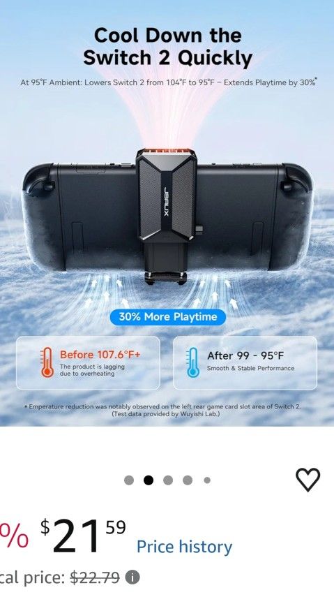 >>JSAUX Cooling Fan for Nintendo Switch 2<<
