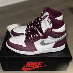 Bordeaux Jordan 1s Size 10.5