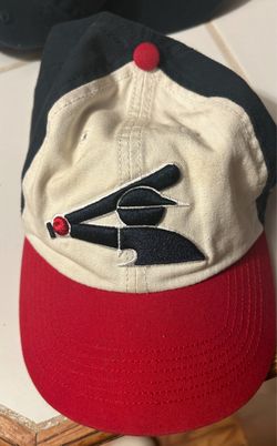 vintage Chicago White Sox 1983-style batting practice / retro logo baseball cap featuring the classic " batterman / flying sock" logo used by the team