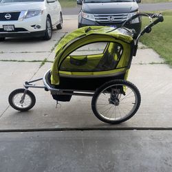 Booyah Baby Bike Trailer and Stroller II – Green