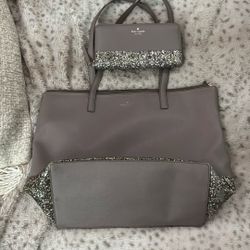 Kate Spade large pocket book & matching wallet