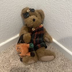 Boyds Bears Patsie Punkley #(contact info removed) Retired 11” Plush Bear Fall Halloween