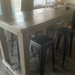 Kitchen Table And  Stools