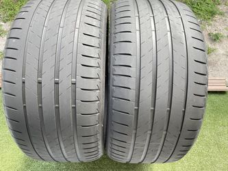 Tires 285/35/20 Bridgestone Turanza T005* 6/32 left 70% left remaining good pair 
