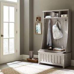 Coat Hanger and Storage Doorway Hall Tree (OBO)