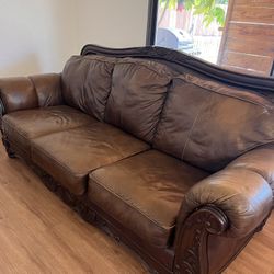 Leather Sofa And Loveseat 