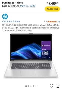 Hp laptop ultra 7