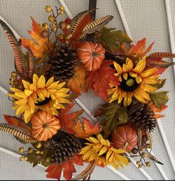 Brand New Fall Wreaths . $25 Each Brand New unopened.